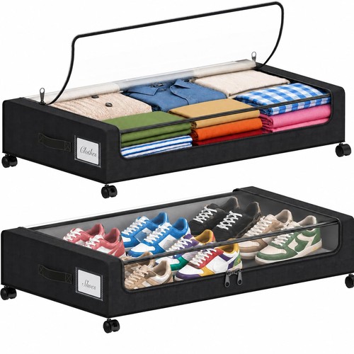Under bed storage - under, wheels