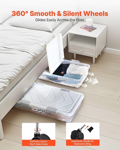 Rolling under bed - rolling, storage