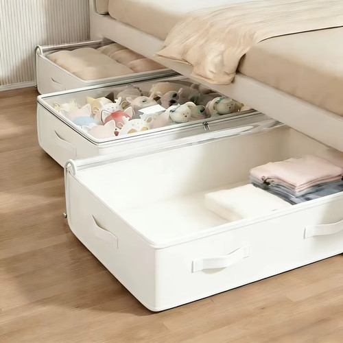 3pcs white bed under - white,