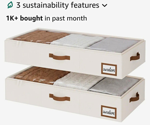 Storageworks under bed storage - under,