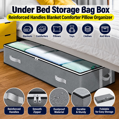 Under bed storage bag box - bed,