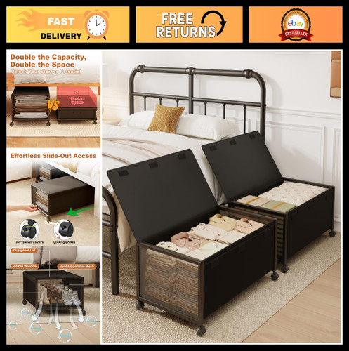 Pack under bed storage - bed,