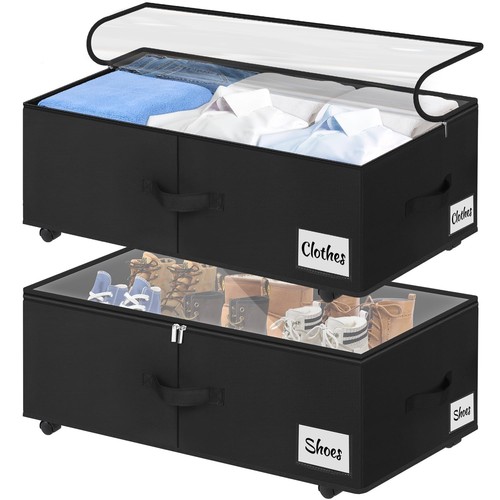 Under bed storage with wheels - under,